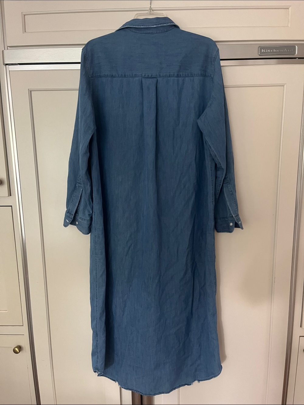 Frank & Eileen Rory Denim Maxi Dress Long Sleeve Minimalist Casual Western USA - Picture 7 of 10